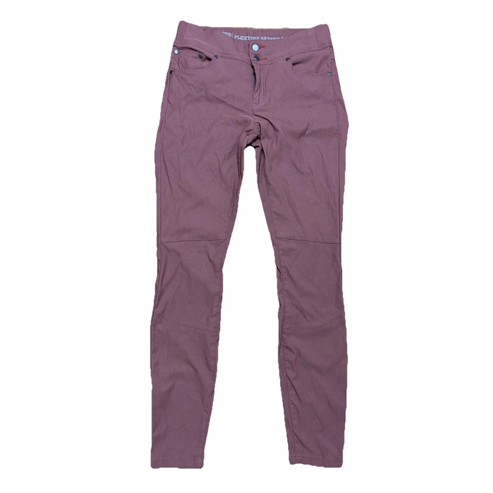 Toad Co Flextime Skinny Pant Womens 6 Clay Mid Rise Full Length Outdoors Hiking